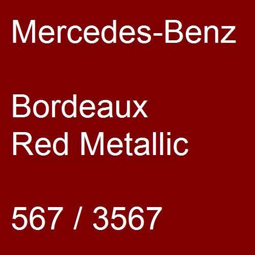 Mercedes-Benz, Bordeaux Red Metallic, 567 / 3567.